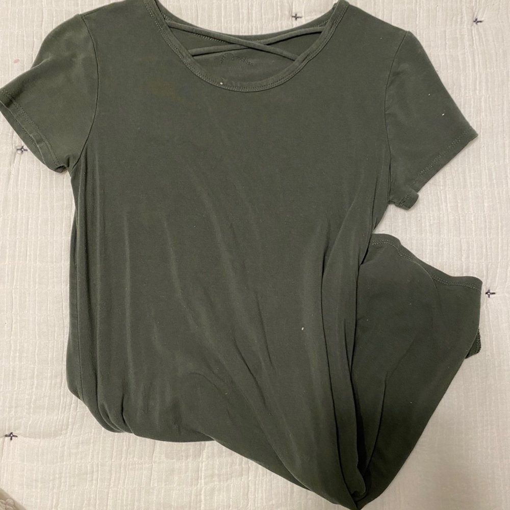 Olive green dress
